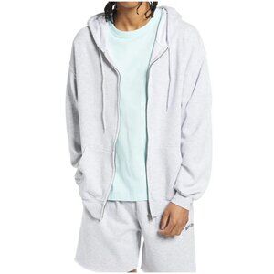 BDG URBAN OUTFITTERS Front Zip Hoodie in Grey Size Medium